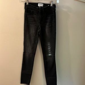 NWT WILLIAM RAST jeans perfect ankle skinny size 24 Black